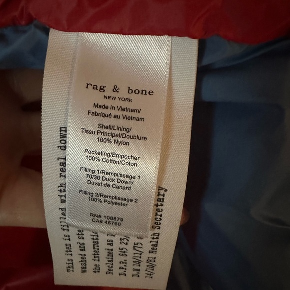 New! rag & bone Down Puffer Jacket - Picture 8 of 8